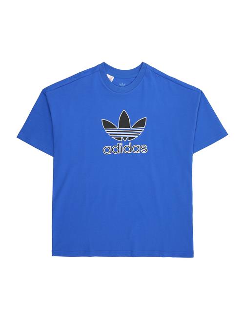 ADIDAS ORIGINALS Shirts 'Trefoil'  royalblå / choko / hvid