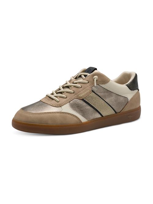 Tamaris Sneaker low  lysebeige / brokade / guld / sort