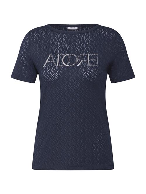 CECIL Shirts 'Adore'  navy / safir / sølv