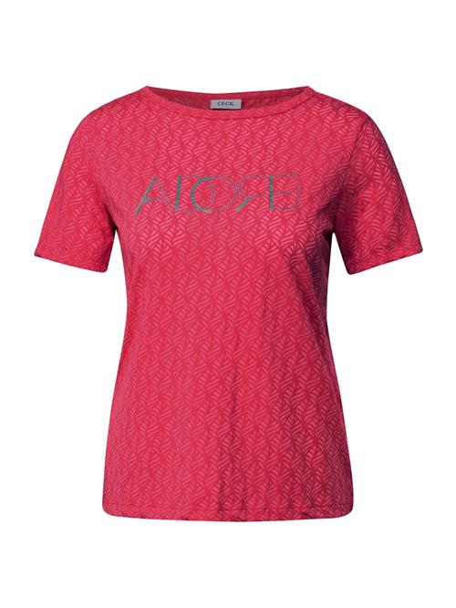 CECIL Shirts 'Adore'  siv / gammelrosa / cranberry / sølv