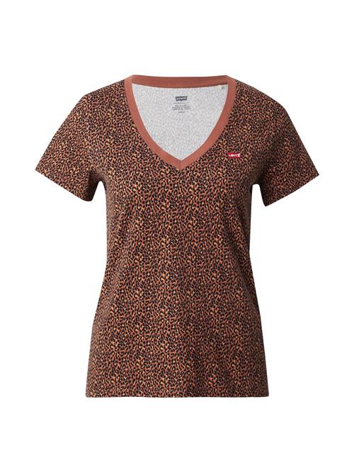 Se LEVI'S ® Shirts 'Perfect V-Neck Tee'  brun / umbra / sort ved About You