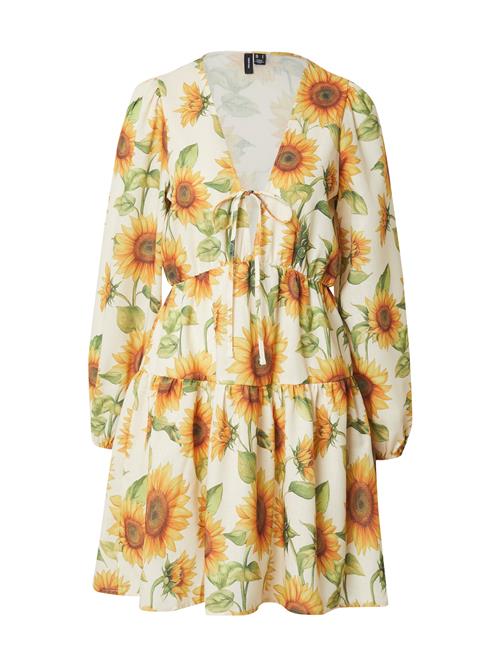 VERO MODA Sommerkjole 'VMBIRDIE'  gul / lime / orange / offwhite