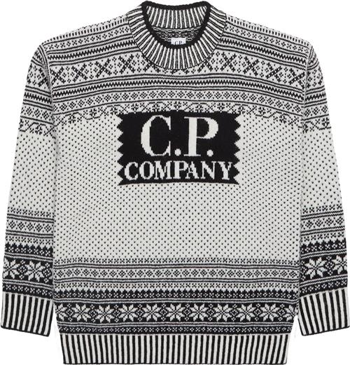 C.P. Company Wool Jacquard Logo Knit