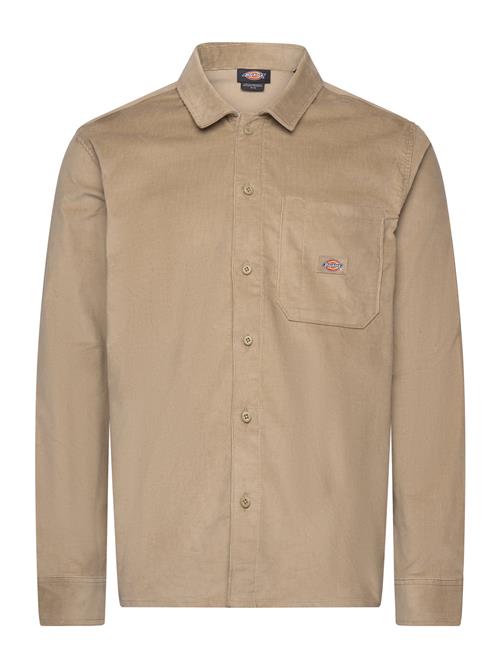 Se M Corduroy Shirt Ls Dickies Beige ved Booztlet