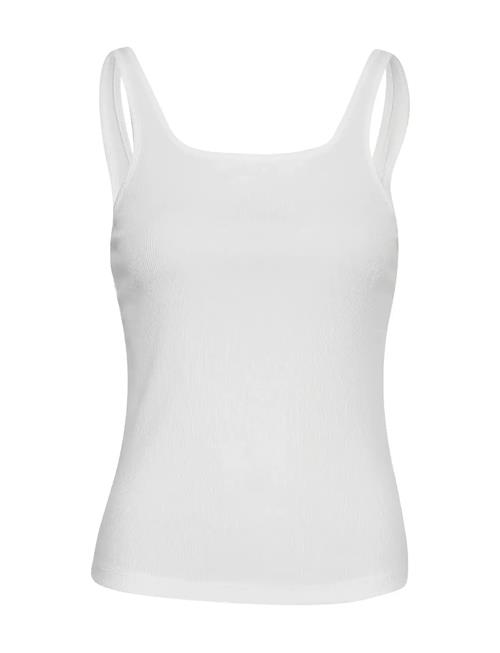 Mschbetrina Rib Sl Top MSCH Copenhagen White
