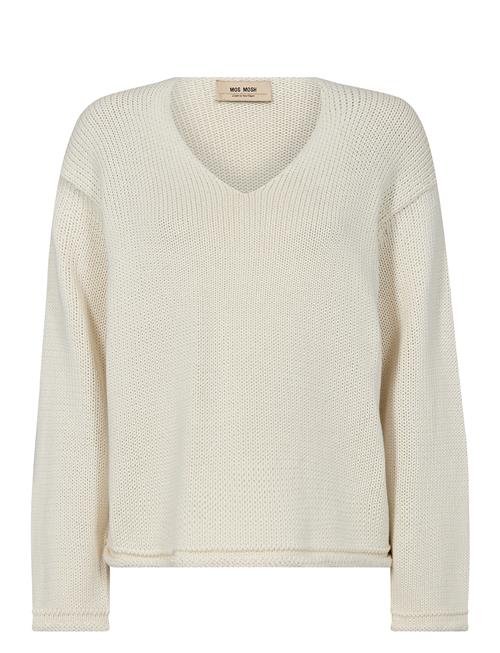 Mmbine Ls V-Neck Knit MOS MOSH Beige