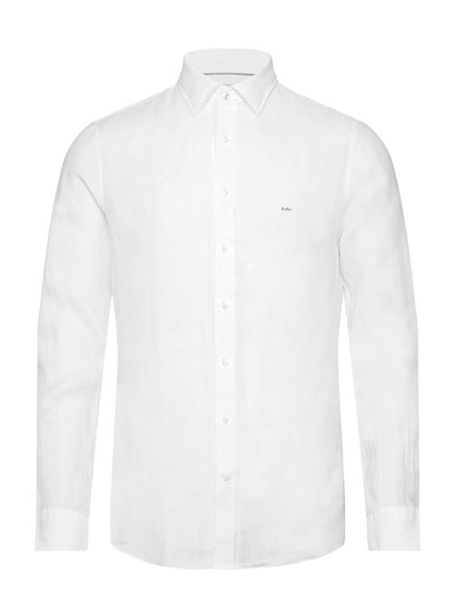 Linen Slim Fit Shirt Michael Kors White