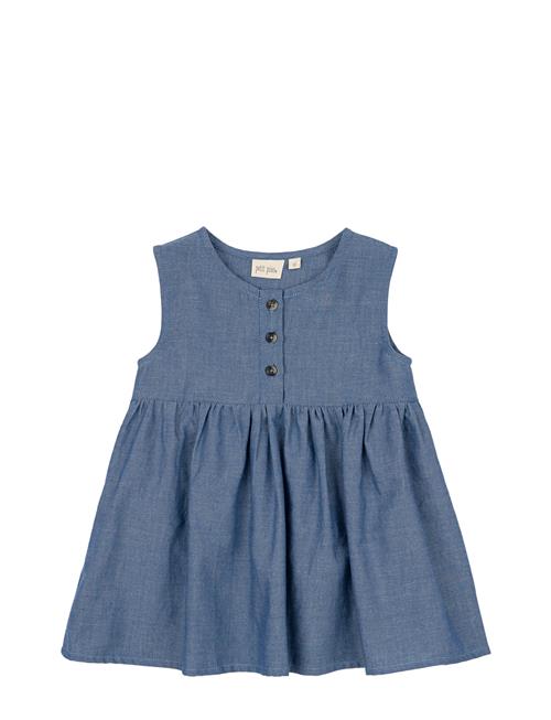 Se Dress S/L Woven Petit Piao Blue ved Booztlet