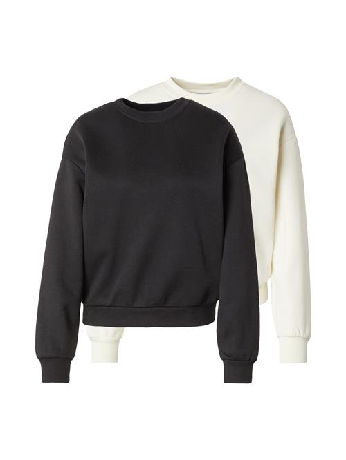 ABOUT YOU Sweatshirt 'Ina'  sort / hvid