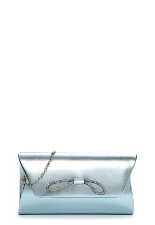 Tamaris Clutch 'Amalia Loop'  lyseblå / sølvgrå
