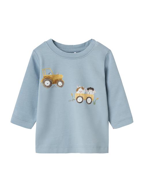 NAME IT Shirts 'NBMLANG'  røgblå / pueblo / mudderfarvet