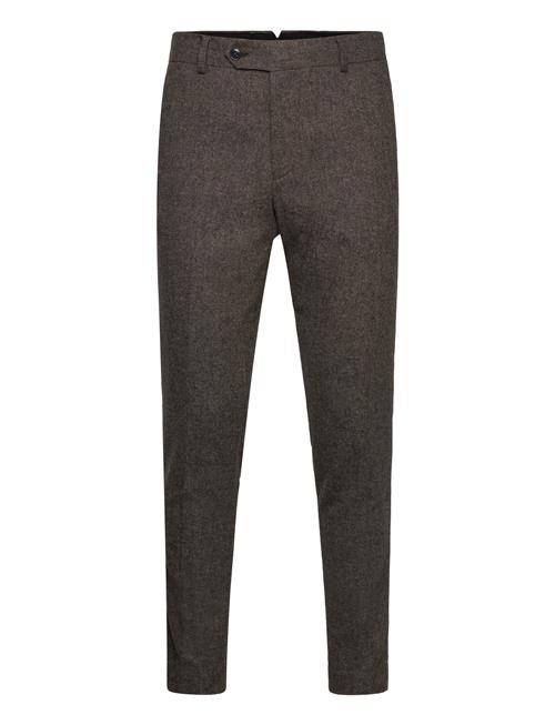Se Slhslim-Reed Wool Trs Noos Selected Brown ved Booztlet