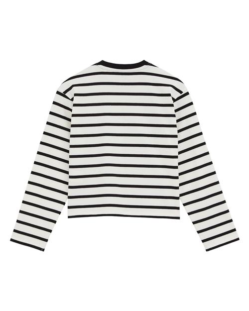 WE Fashion Bluser & t-shirts  beige / mørkeblå / hvid