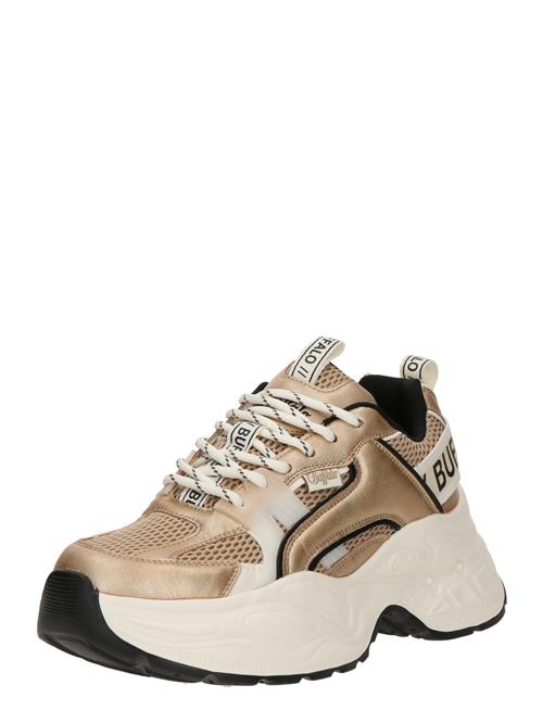 BUFFALO Sneaker low 'YUNO'  mørkebeige / sort / hvid