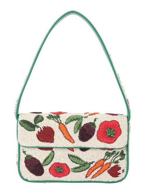 Staud Skuldertaske 'TOMMY'  beige / grøn / orange / rød