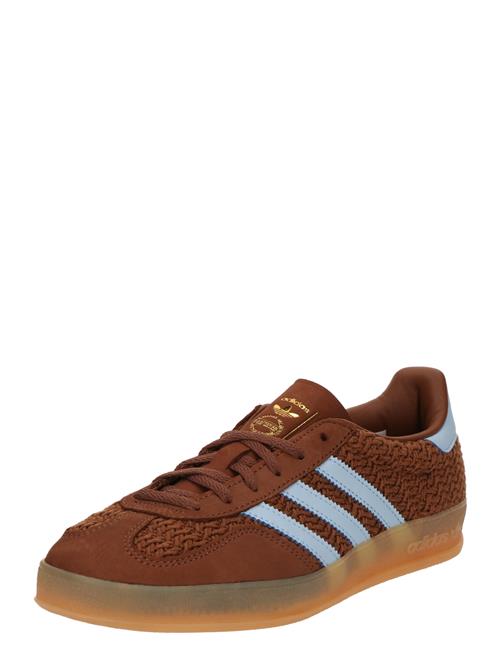 ADIDAS ORIGINALS Sneaker low 'GAZELLE'  lyseblå / brun