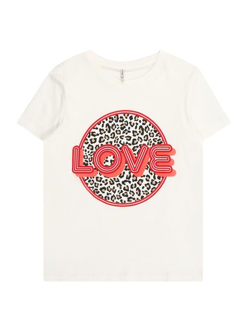 ONLY GIRLS Bluser & t-shirts 'KOGLANY-NINA'  blodrød / lys rød / sort / uldhvid