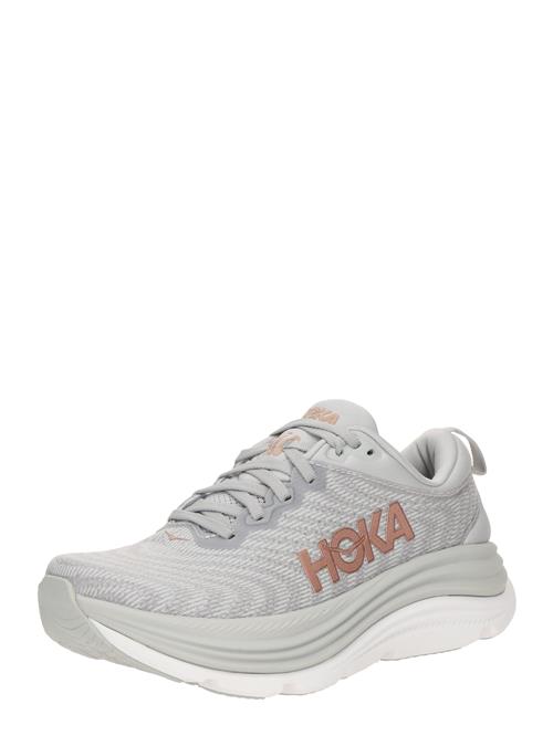 HOKA Løbesko 'GAVIOTA 5'  mokka / grå / hvid