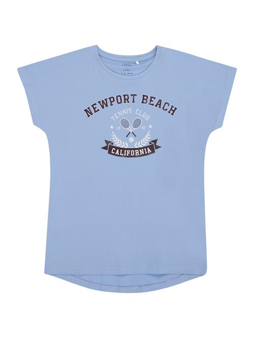 NAME IT Bluser & t-shirts 'NKFVIOLET'  lyseblå / sort / hvid