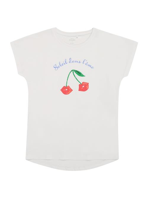 Se NAME IT Bluser & t-shirts 'NKFVIOLET'  grøn / lilla / knaldrød / hvid ved About You