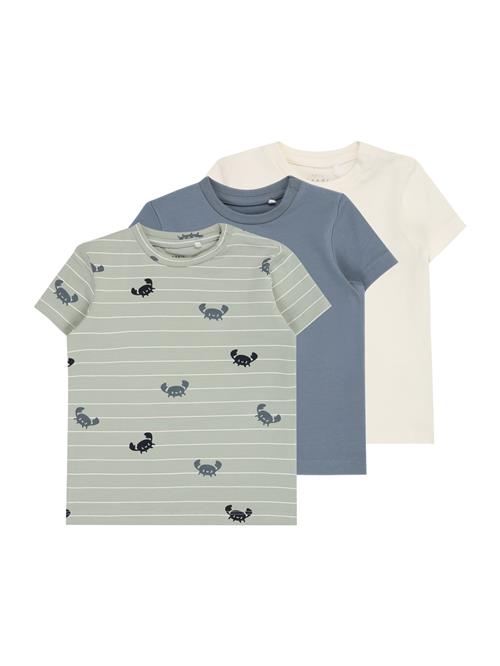 Se NAME IT Shirts 'NBMVACION'  dueblå / pastelgrøn / sort / hvid ved About You