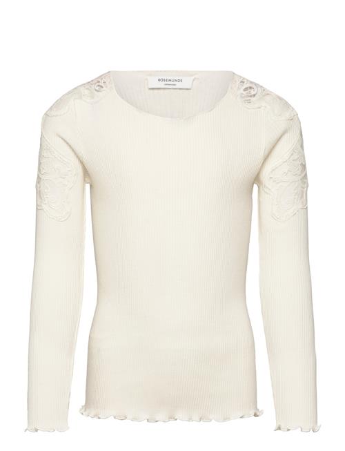 Rkbaybay Ls Blouse W/ Lace Rosemunde Kids Cream