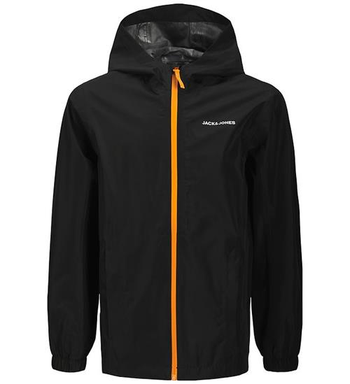 Jack & Jones Regn Jakke - JjefLynn - Black/Dark Cheddar Zipper