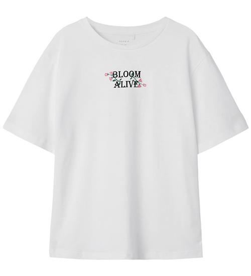 Name It T-shirt - NkfLonnie - Bright White m. Print
