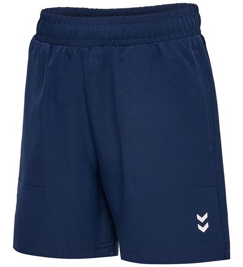 Se Hummel Shorts - HmlJR Performance - Dress Blues ved KidsWorld
