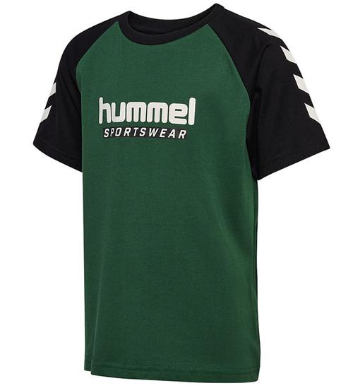 Hummel T-shirt - HmlJr Logo - Dark Green