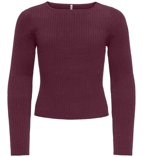 Kids Only Bluse - Strik - KogIbi - Mauve Wine/Solid