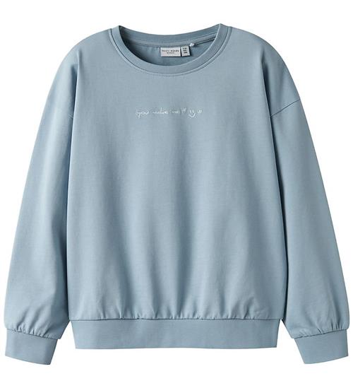 Name It Sweatshirt - NkfVanita - Dusty Blue/Make Me