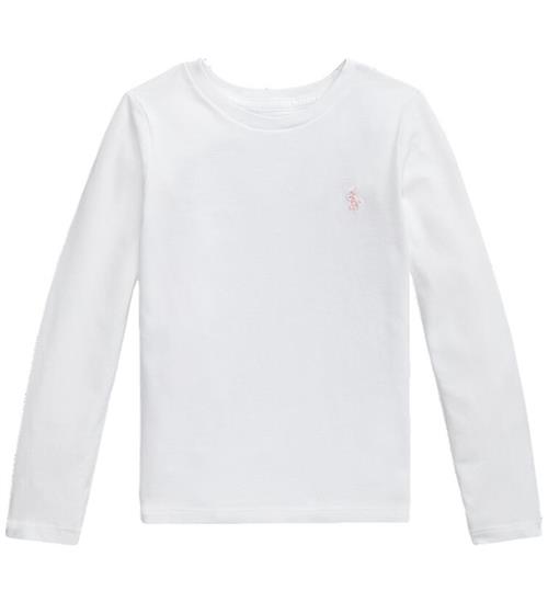Polo Ralph Lauren Bluse - Hvid/Pink
