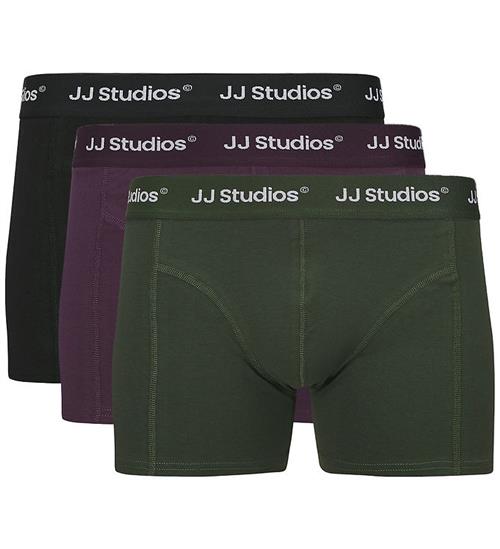 Se Jack & Jones Boxershorts - 3-Pak - JacSoho - Duffel Bag/Black ved KidsWorld