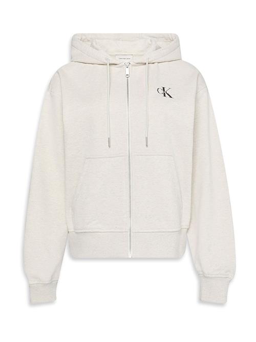 Calvin Klein Jeans Sweatjakke  grå-meleret / sort / hvid