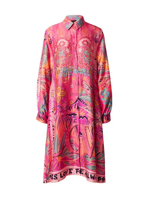 Se miss goodlife Blusekjole 'Joyful Radiance'  aqua / gul / pitaya / lys pink ved About You