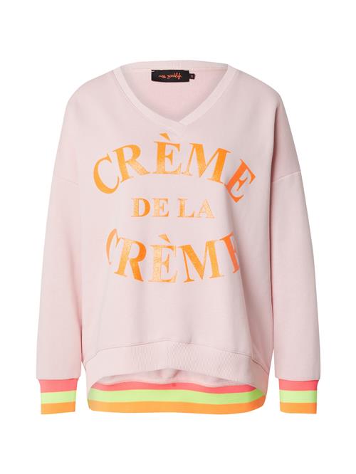 miss goodlife Sweatshirt 'Creme de la Creme'  lysegrøn / orange / lyserød / knaldrød