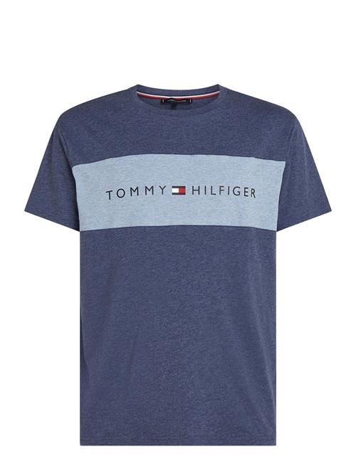 Ss T-Shirt Block Logo Tommy Hilfiger Navy