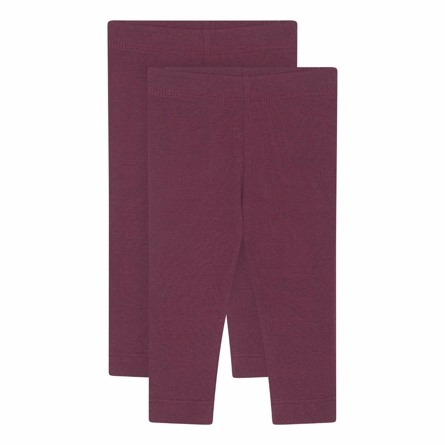 Se BIRKHOLM 2-Pak Leggings Blomme Lilla hos SmartKidz