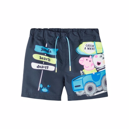 Se NAME IT Gurli Gris Badeshorts Makki Dark Sapphire hos SmartKidz