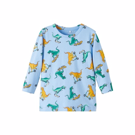 Se NAME IT Dino Bluse Baba Vista Blue hos SmartKidz