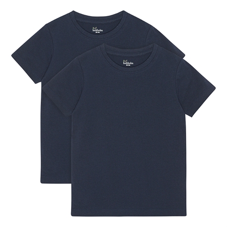 Se BIRKHOLM 2-Pak T-shirts Mørk Blå hos SmartKidz