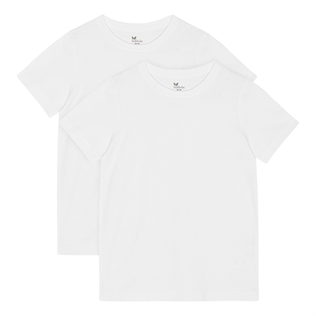 Se BIRKHOLM 2-Pak T-shirts Perfekt Hvid hos SmartKidz