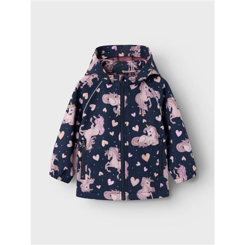 Se NAME IT Softshell Jakke Alfa Dark Sapphire Unicorns hos SmartKidz