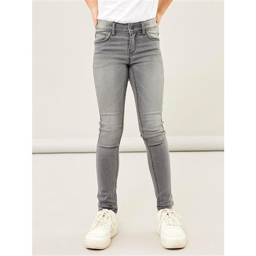 Se NAME IT Skinny Fit Jeans Polly Light Grey hos SmartKidz