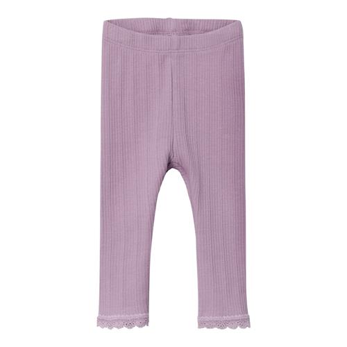 NAME IT Rib Leggings Ranie Lavender