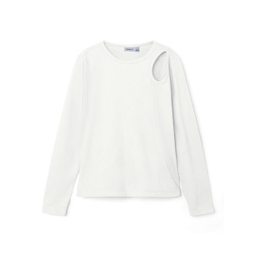Se NAME IT Langærmet Bluse Babille Bright White hos SmartKidz