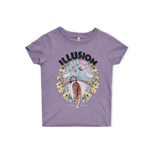 Se ONLY KIDS Kortærmet T-shirt Lucy Chalk Violet hos SmartKidz