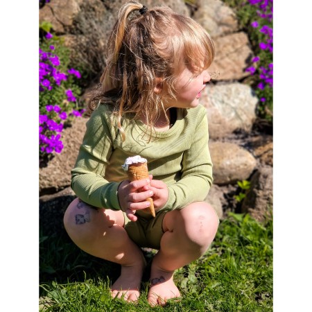 Se BIRKHOLM Rib Bluse Salvie Grøn hos SmartKidz