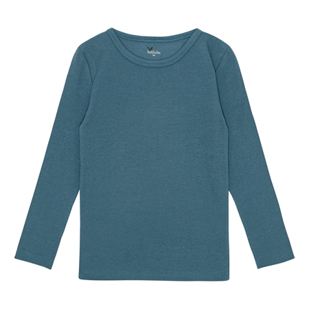 Se BIRKHOLM Rib Bluse Petroleum Blå hos SmartKidz